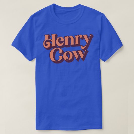 Henry Cow Retro Style Prog Rock Design T-Shirt (Design vorne)