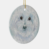 Henry das Maltipoo Keramik Ornament (Rechts)