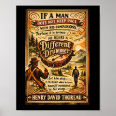 Henry David Thoreau anderer Trommler Poster (Vorne)