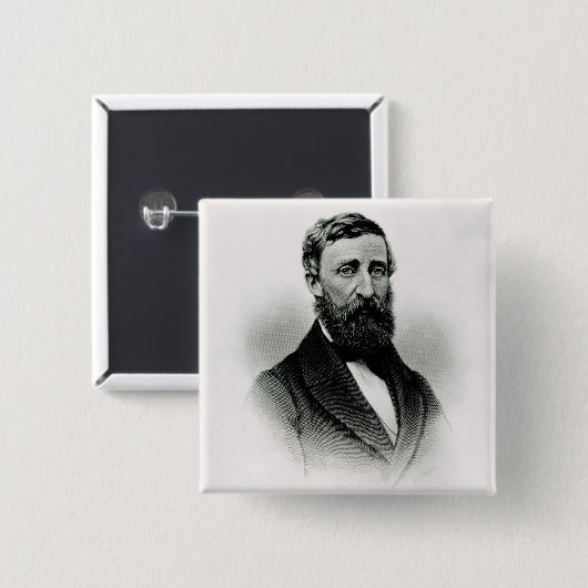 Henry David Thoreau Button (Vorne & Hinten)