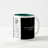 Henry David Thoreau Custom Quote Philosophie Tasse (VorderseiteRechts)