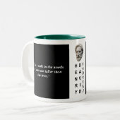 Henry David Thoreau Custom Quote Philosophie Tasse (Vorderseite Links)
