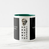 Henry David Thoreau Custom Quote Philosophie Tasse (Mittel)
