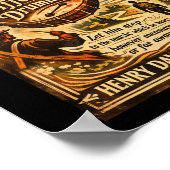 Henry David Thoreau Different Drummer Poster (Ecke)