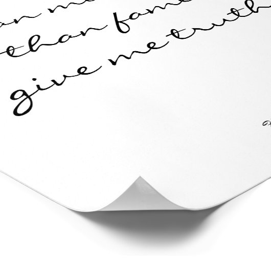 Henry David Thoreau Inspiration Art Poster (Ecke)