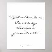 Henry David Thoreau Inspiration Art Poster (Vorne)