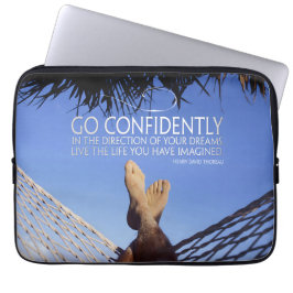 Henry David Thoreau Inspiration Vertrauen Laptopschutzhülle