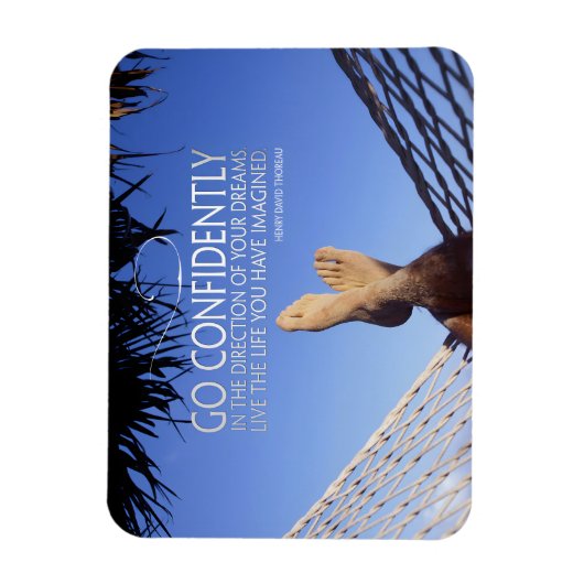 Henry David Thoreau Inspiration Vertrauen Magnet (Vertikal)