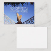 Henry David Thoreau Inspiration Vertrauen Mitteilungskarte (Vorne/Hinten)