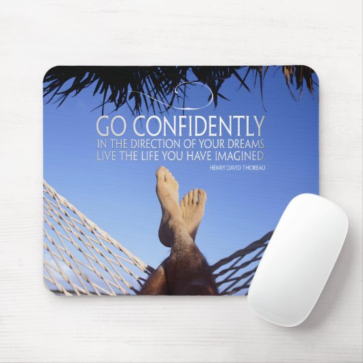 Henry David Thoreau Inspiration Vertrauen Mousepad (Mit Mouse)