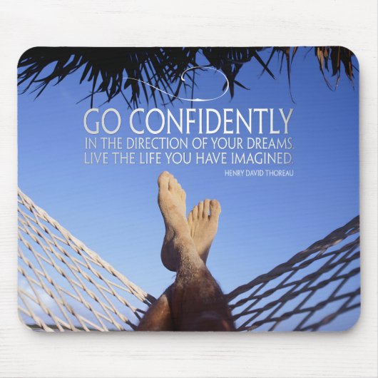 Henry David Thoreau Inspiration Vertrauen Mousepad (Vorne)