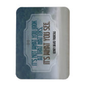 Henry David Thoreau Inspiration Zitat "See" Flex Magnet (Vertikal)