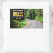 Henry David Thoreau Inspiration Zitat "Zurück" Rechteckiger Aufkleber (Tasche)