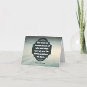 Henry David Thoreau Inspirational Zitat "Aware" Dankeskarte (Vorderseite)