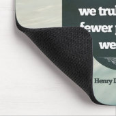 Henry David Thoreau Inspirational Zitat "Aware" Mousepad (Ecke)