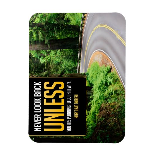 Henry David Thoreau Inspirational Zitat Back Flexi Magnet (Vertikal)