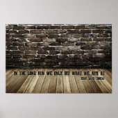 Henry David Thoreau Inspirational Zitat "Hit" Poster (Vorne)