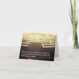 Henry David Thoreau inspirierendes Zitat "Werden" Dankeskarte