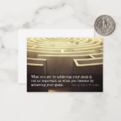 Henry David Thoreau inspirierendes Zitat "Werden" Mitteilungskarte (Vorderseite/Rückseite Beispiel)