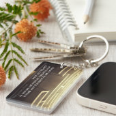 Henry David Thoreau inspirierendes Zitat "Werden" Schlüsselanhänger (Vorderseite rechts)