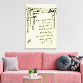 Henry David Thoreau, "Lebe in jeder Jahreszeit" Leinwanddruck (Insitu (Wohnzimmer))