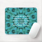 Henry David Thoreau Motivierend Dream Quotation Mousepad (Mit Mouse)