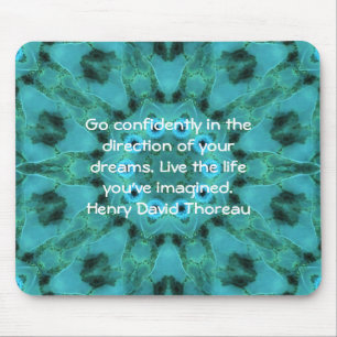 Henry David Thoreau Motivierend Dream Quotation Mousepad
