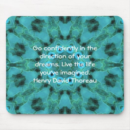 Henry David Thoreau Motivierend Dream Quotation Mousepad (Vorne)