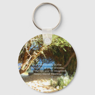 Henry David Thoreau Motivierend Dream Quotation Schlüsselanhänger