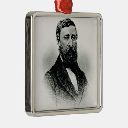 Henry David Thoreau Ornament Aus Metall (Rechts)