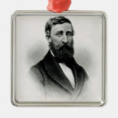 Henry David Thoreau Ornament Aus Metall (Vorne)