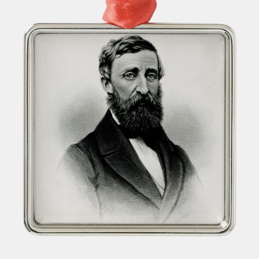 Henry David Thoreau Ornament Aus Metall (Vorne)