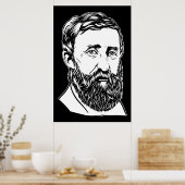 Henry David Thoreau Portrait Poster (Küche)
