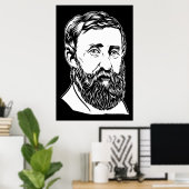 Henry David Thoreau Portrait Poster (Heimbüro)