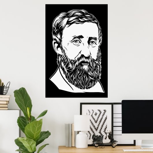 Henry David Thoreau Portrait Poster (Heimbüro)