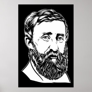 Henry David Thoreau Portrait Poster