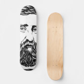 Henry-David-Thoreau-Portrait Skateboard (Vorderseite)