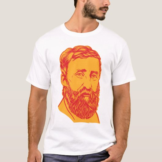 Henry David Thoreau-Porträt T-Shirt (Vorderseite)
