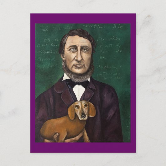 Henry David Thoreau Postkarte (Vorderseite)