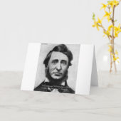 Henry David Thoreau Quote Karte (Gelbe Blume)