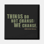 Henry David Thoreau Quote Magnet (Vorne)
