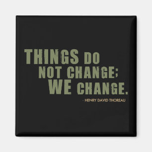 Henry David Thoreau Quote Magnet