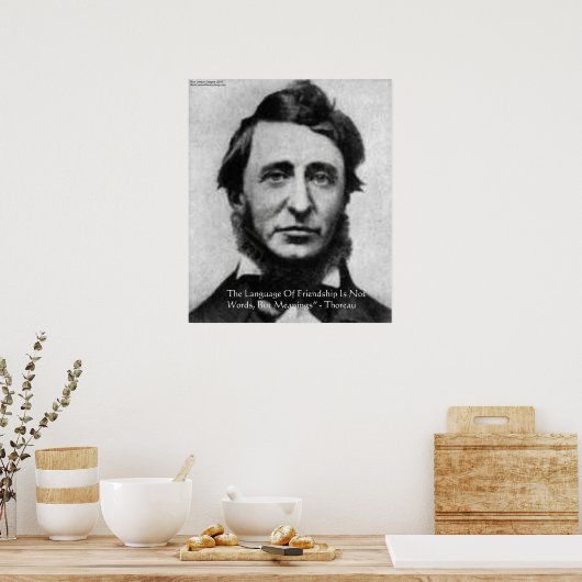 Henry David Thoreau Quote Poster (Küche)