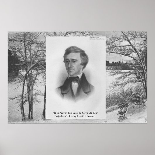 Henry David Thoreau Quote Poster (Vorne)