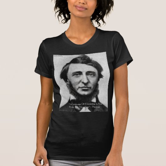 Henry David Thoreau Quote T-Shirt (Vorderseite)