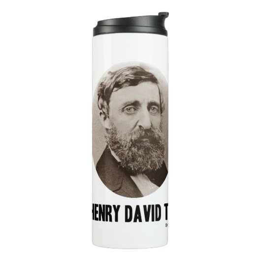 Henry David Thoreau vereinfacht das Zitat Thermosbecher (Nach links gedreht)