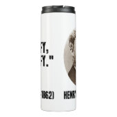 Henry David Thoreau vereinfacht das Zitat Thermosbecher (Rückseite)