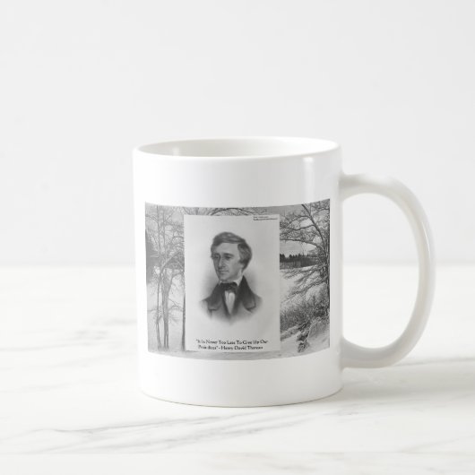 Henry David Thoreau Zitat Kaffeetasse (Rechts)
