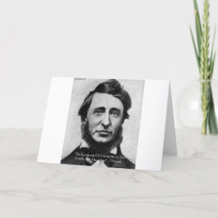 Henry David Thoreau Zitat Karte