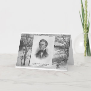 Henry David Thoreau Zitat Karte